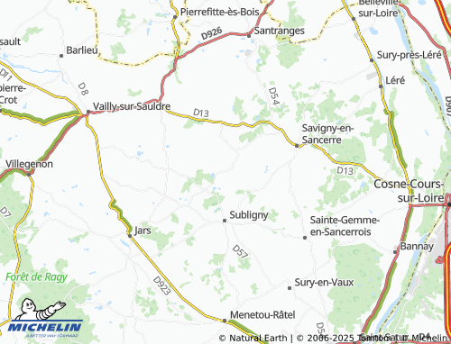 Carte MICHELIN Assigny - ViaMichelin