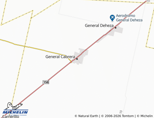 Carte MICHELIN General Cabrera - ViaMichelin