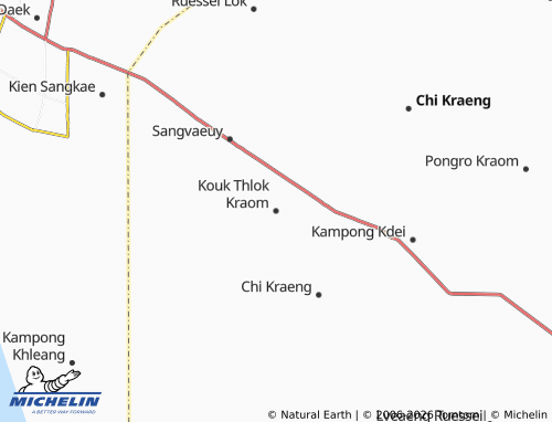 Mapa MICHELIN Kouk Thlok Kraom - ViaMichelin