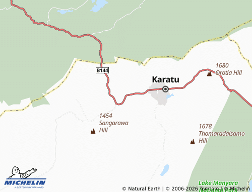 Mapa MICHELIN Njia Panda - ViaMichelin
