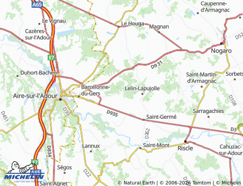 Kaart MICHELIN Arblade-le-Bas - ViaMichelin