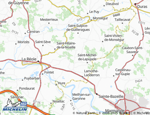 Carte MICHELIN Fossès-et-Baleyssac - ViaMichelin