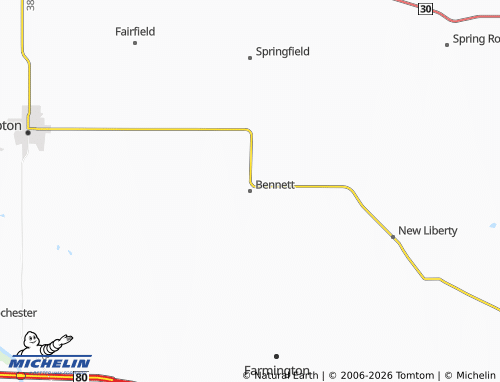 Mapa MICHELIN Bennett - ViaMichelin