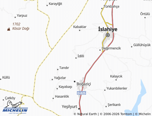 MICHELIN İdilli map - ViaMichelin