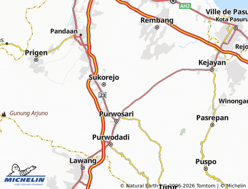 Mappa MICHELIN Sukodermo - ViaMichelin