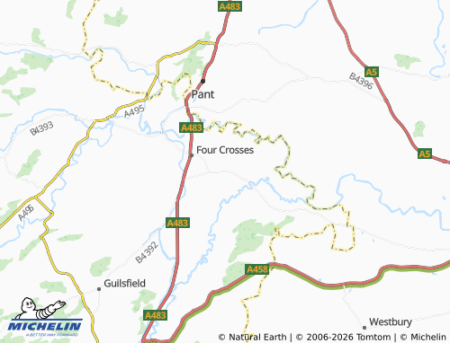 Mappa MICHELIN Llandrinio - ViaMichelin