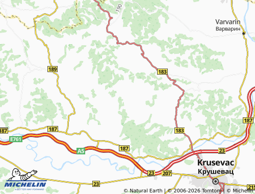 Mapa MICHELIN Kamenare - ViaMichelin