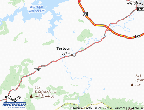 Carte MICHELIN Testour - ViaMichelin