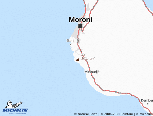 MICHELIN Mouandzaza Ambouani map - ViaMichelin