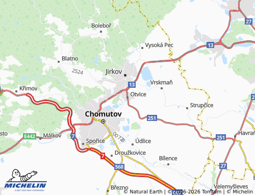 Mappa MICHELIN Otvice - ViaMichelin