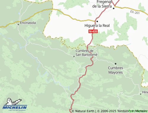 MICHELIN Cumbres de San Bartolomé map - ViaMichelin