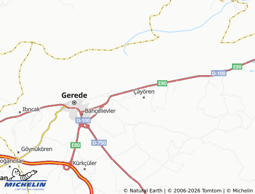 Mappa MICHELIN Çayörengüney - ViaMichelin