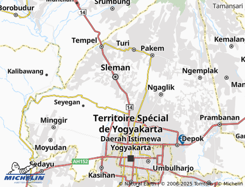 MICHELIN Tridadi map - ViaMichelin