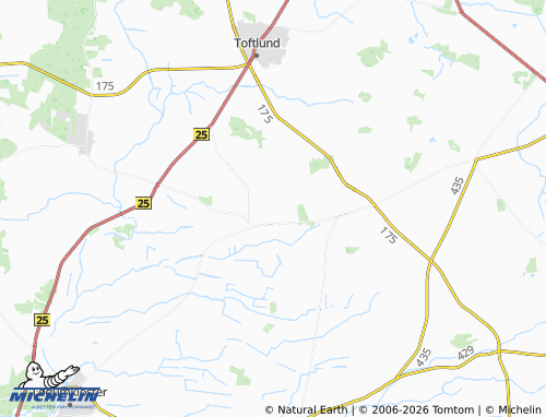 Mappa MICHELIN Branderup - ViaMichelin