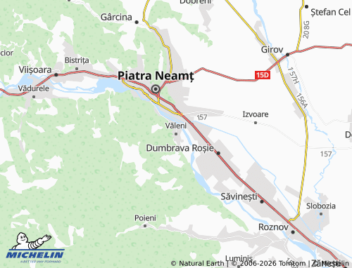 Mappa MICHELIN Văleni - ViaMichelin