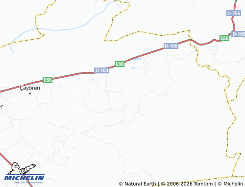 Mapa MICHELIN Akçaşehir - ViaMichelin
