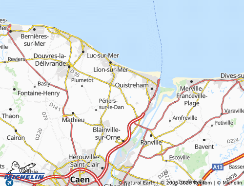 MICHELIN Colleville-Montgomery map - ViaMichelin