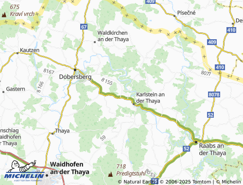 Mapa MICHELIN Münchreith an der Thaya - ViaMichelin
