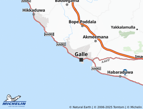 MICHELIN Walawwatta map - ViaMichelin