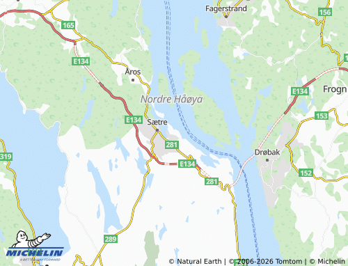 Carte MICHELIN Engene - ViaMichelin