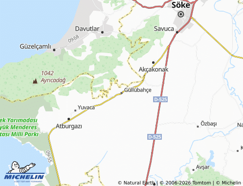 MICHELIN Güllübahçe map - ViaMichelin