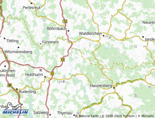 MICHELIN Windpassing map - ViaMichelin