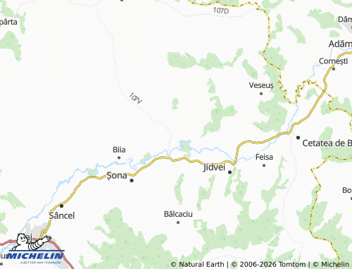 MICHELIN Sânmiclăuș map - ViaMichelin
