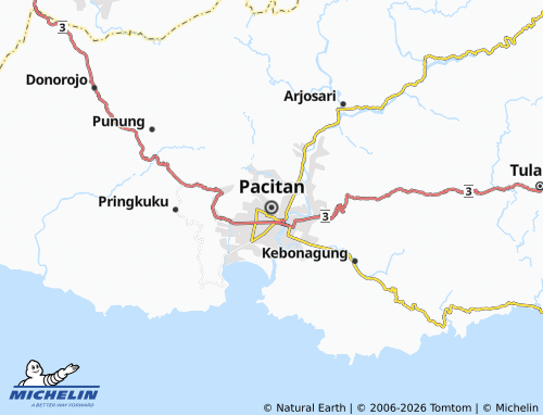 MICHELIN Pacitan map - ViaMichelin