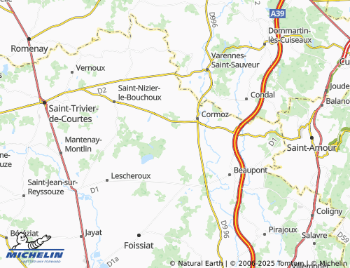 Carte MICHELIN La Charme - ViaMichelin