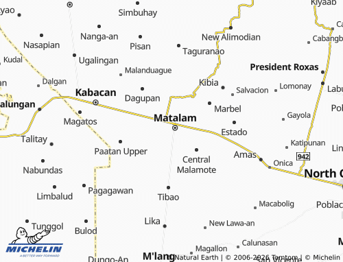 MICHELIN Lower Malamote map - ViaMichelin