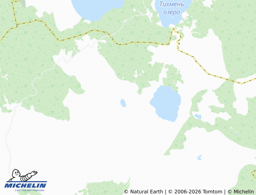 Carte MICHELIN Shchuch'ye - ViaMichelin