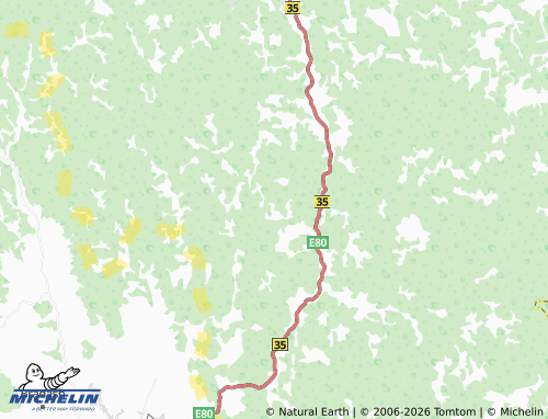 Mapa MICHELIN Ravni Šort - ViaMichelin
