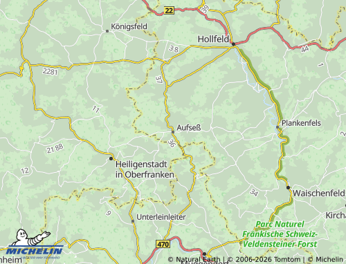 Mappa MICHELIN Aufseß - ViaMichelin