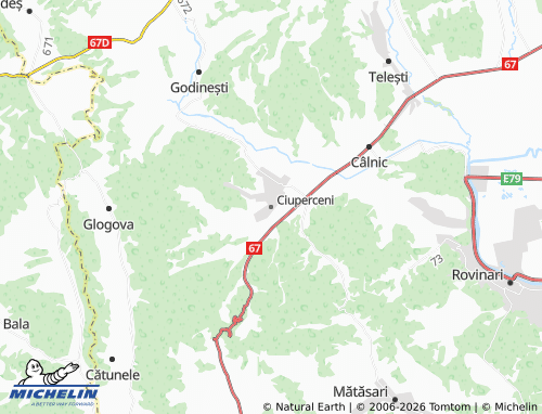Mapa MICHELIN Ciuperceni - ViaMichelin
