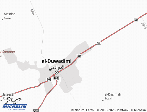 MICHELIN-Landkarte al-Malik Fahd - ViaMichelin