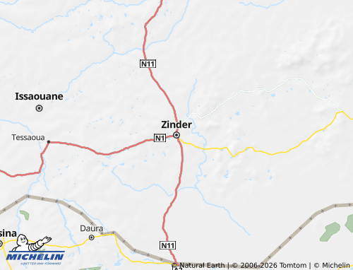 Kaart MICHELIN Zinder - ViaMichelin