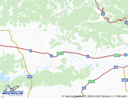MICHELIN Binkos map - ViaMichelin
