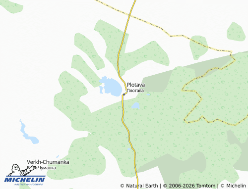 MICHELIN-Landkarte Plotava - ViaMichelin