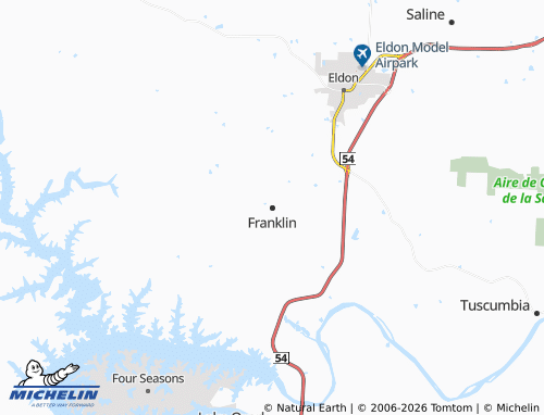 Mapa MICHELIN Franklin - ViaMichelin