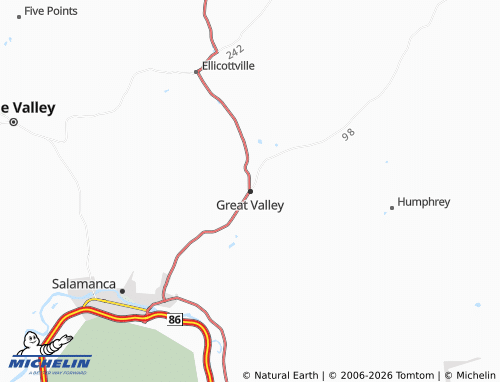 Mapa MICHELIN Great Valley - ViaMichelin