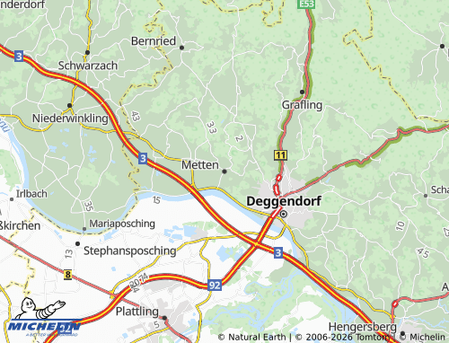 Mapa MICHELIN Metten - ViaMichelin