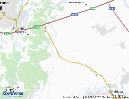 MICHELIN Kashubivka map - ViaMichelin