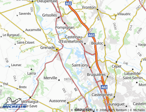 MICHELIN Saint-Caprais map - ViaMichelin