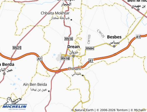 MICHELIN Daryan map - ViaMichelin