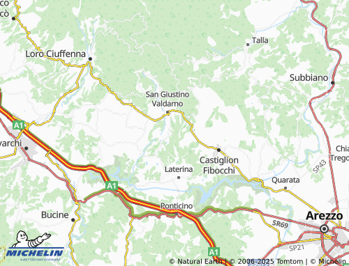 MICHELIN Borro map - ViaMichelin