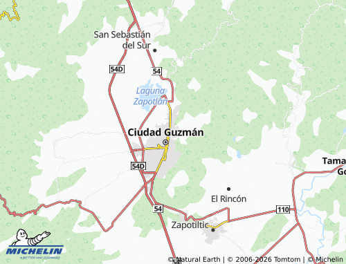 Mapa MICHELIN Jardines de Zapotlán - ViaMichelin