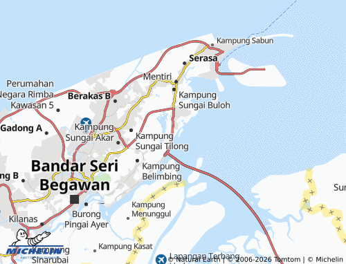 Kaart MICHELIN Kampung Sungai Besar - ViaMichelin
