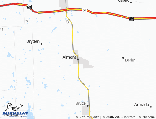 Mappa MICHELIN Almont - ViaMichelin