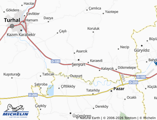 MICHELIN Şenyurt map - ViaMichelin