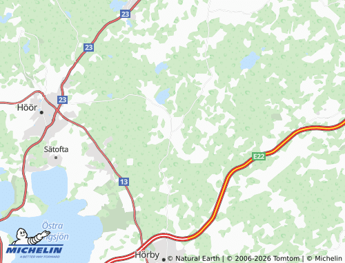 Mappa MICHELIN Södra Rörum - ViaMichelin
